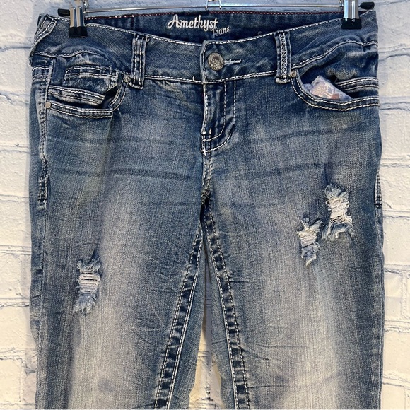 Amethyst Jeans Women's Dark Blue Denim - Picture 2 of 6